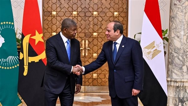 8 صور ترصد زيارة رئيس أنجولا للقاهرة ولقاء السيسي
