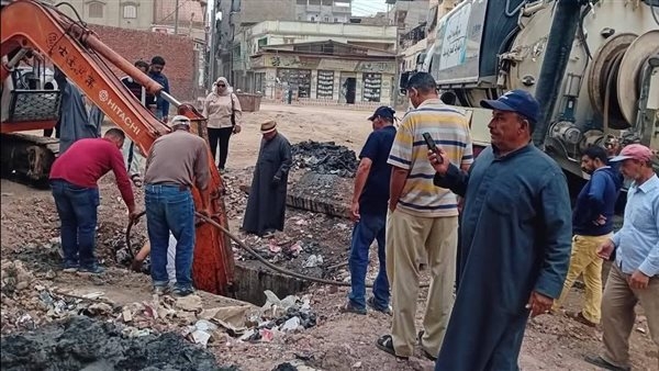 حملة لتطهير مصرف "ميت الخولي" بالزرقا لمواجهة التلوث ودعم التنمية