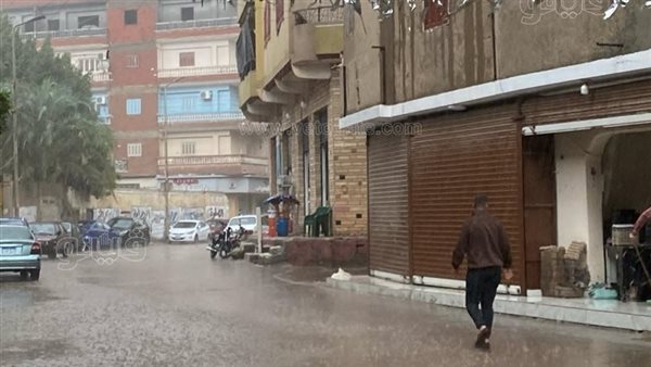 أمطار غزيرة بعدد من مراكز محافظة المنوفية (صور)