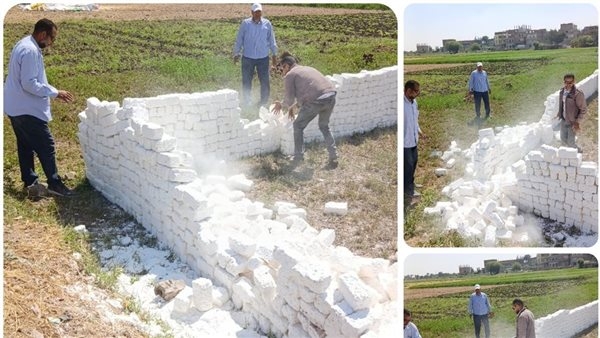استمرار حملات الإزالة لمخالفات البناء بمركز بلبيس محافظة الشرقية
