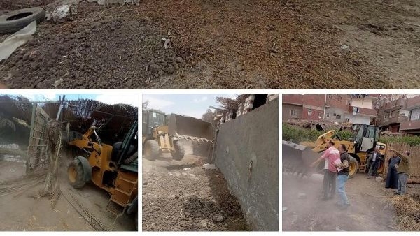 إزالة تعديات على مساحة 175 مترا بالإبراهيمية في الشرقية