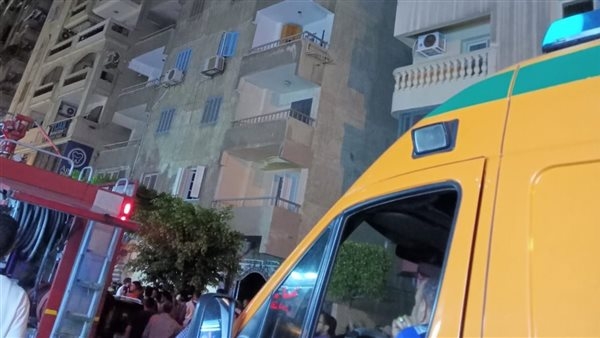 إصابة 6 أشخاص في حريق شقة سكنية بالإسكندرية (صور)