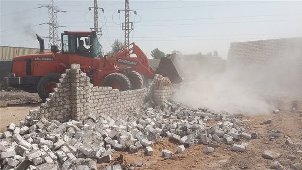 الموجة 26، إزالة 35 حالة تعد على الأراضي الزراعية وأملاك الدولة بالبدرشين