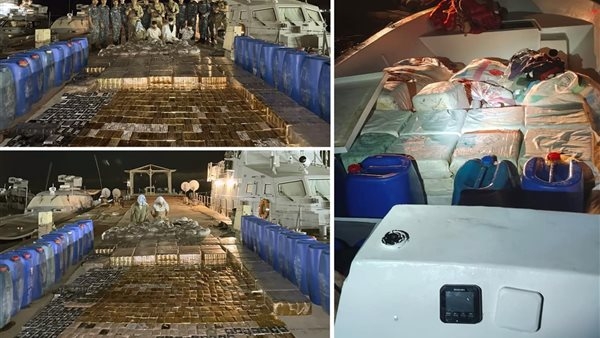 القوات البحرية تنجح في إحباط محاولة تهريب مخدرات عبر سواحل البحر الأحمر