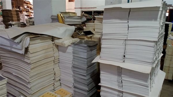 ضبط مدير مطبعة بداخلها 113 ألف مطبوع تجاري بدون تفويض