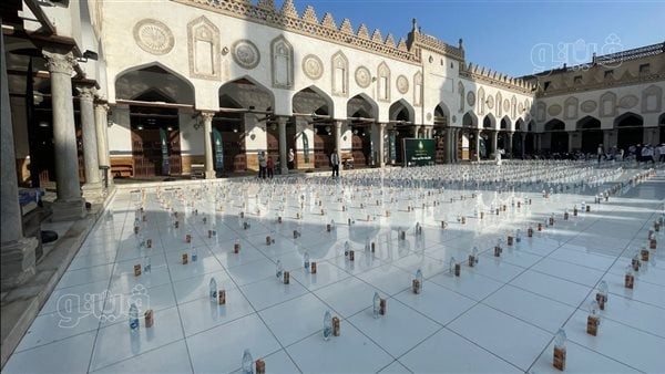 فطارك معانا يوم عرفة، الأزهر يتزين لإفطار الطلاب الوافدين والمغتربين (صور)