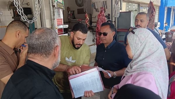 حملات تفتيشية على نقاط الذبح ومحال الجزارة بالإسماعيلية (صور)