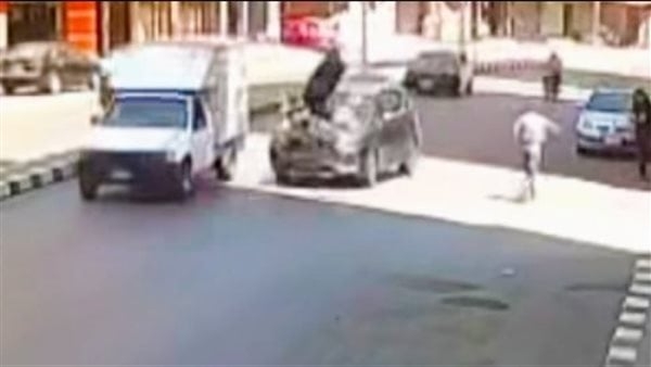 ضبط طالب جامعي دهس سيدة مسنة بسيارة بدون لوحات في طنطا