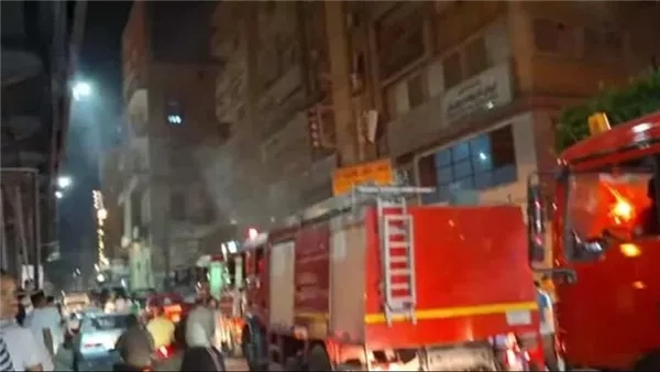 ماس كهربائي وراء حريق مصنع مكرونة بأوسيم