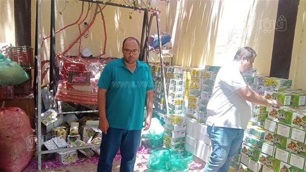 التحفظ على 650 كرتونة عصائر داخل مصنع "بير سلم" ببني سويف