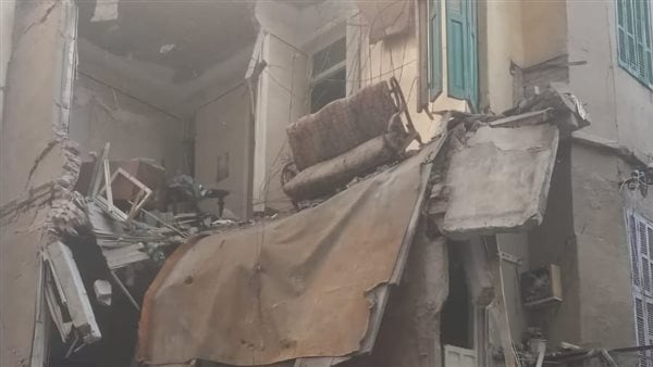انهيار عقار بمنطقة باكوس في الإسكندرية دون إصابات