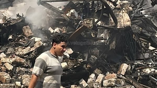 ماس كهربائي وراء اندلاع حريق محل بويات بالبراجيل