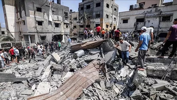 استشهاد 20 فلسطينيًّا في قصف الاحتلال الإسرائيلي على حي التفاح بشرق غزة