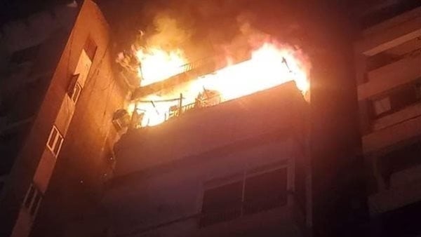 شماريخ الفرح تحولت إلى مأساة، حريق يلتهم شقة ومحلا تجاريا ومحمصة أثناء حفل زفاف بالجيزة