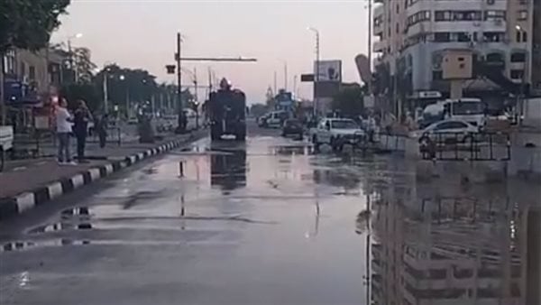 الإسماعيلية: الانتهاء من إصلاح ماسورة مياه مجمع المحاكم خلال ساعتين