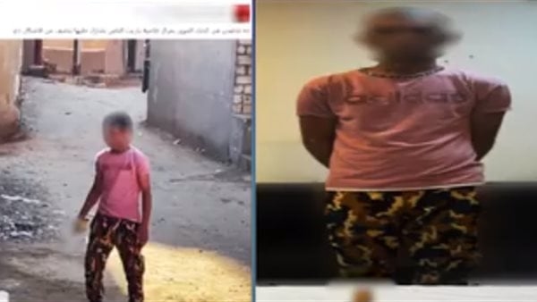 القبض على عامل يمسك سلاحا أبيض أثناء التشاجر مع جاره في الفيوم (فيديو)