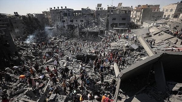استشهاد فلسطينيين في قصف الاحتلال منطقة الحكر جنوبي دير البلح