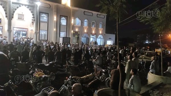جنازة مهيبة لشاب بالشرقية ضحية "رعونة" عريس في حفل زفافه (صور)