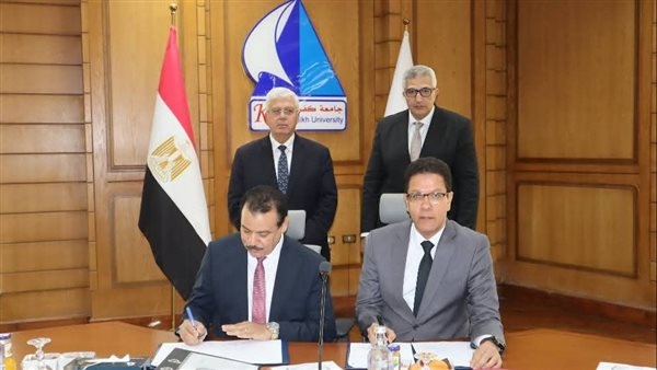 تعاون بين جامعة الوادى الجديد الأهلية وشركة بداية لتسويق خدمات جامعة بنها