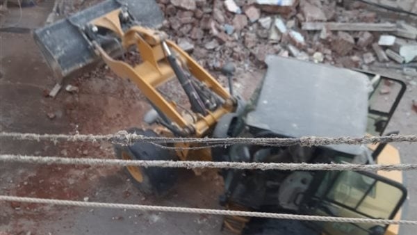 انهيار جزئي لـ عقار بمنطقة الرأس السوداء فى الإسكندرية دون إصابات