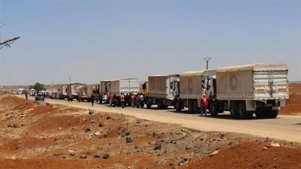 المجلس الدنماركي للاجئين يوزع مساعدات إنسانية على النازحين بـ سويداء سوريا