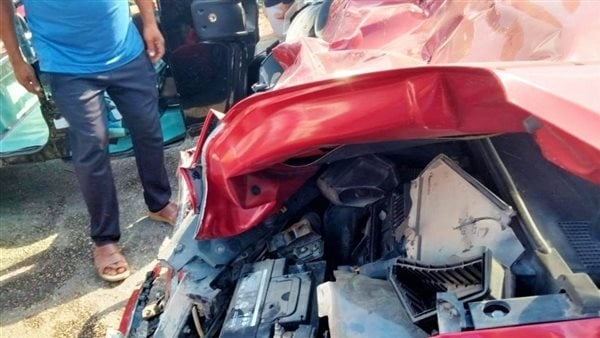 شاهد، لحظة مصرع عروس ووالدتها في حادث تصادم بكفر الشيخ
