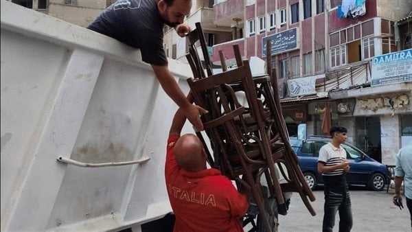 حملة مكبرة لرفع الإشغالات بشوارع دمياط