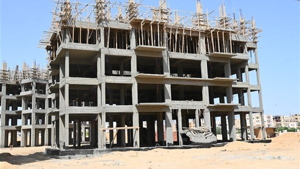 معدلات تنفيذ شقق مشروع "ديارنا" للإسكان المتوسط بالعاشر من رمضان