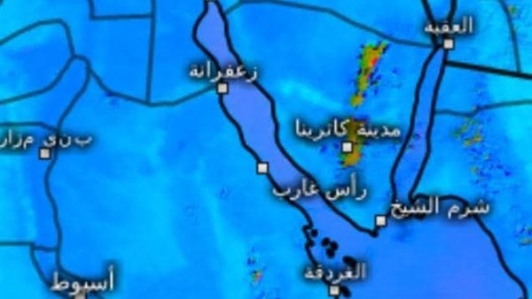 الطقس اليوم، تكاثر السحب الرعدية الممطرة على جنوب سيناء