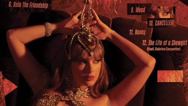 تايلور سويفت تكشف أسماء أغاني ألبومها The Life of a Showgirl