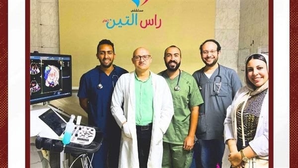 مستشفى رأس التين بالإسكندرية ينجح في إجراء فحص موجات صوتية على القلب عبر المنظار المريئي
