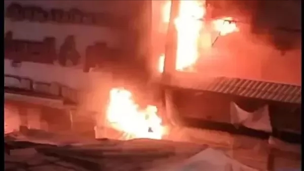 السيطرة على حريق عقار بمصر الجديدة