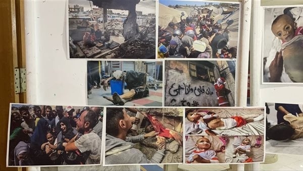 "الصحفيين" تنظم معرض صور يوثق جرائم الاحتلال بحق شعب غزة (صور)