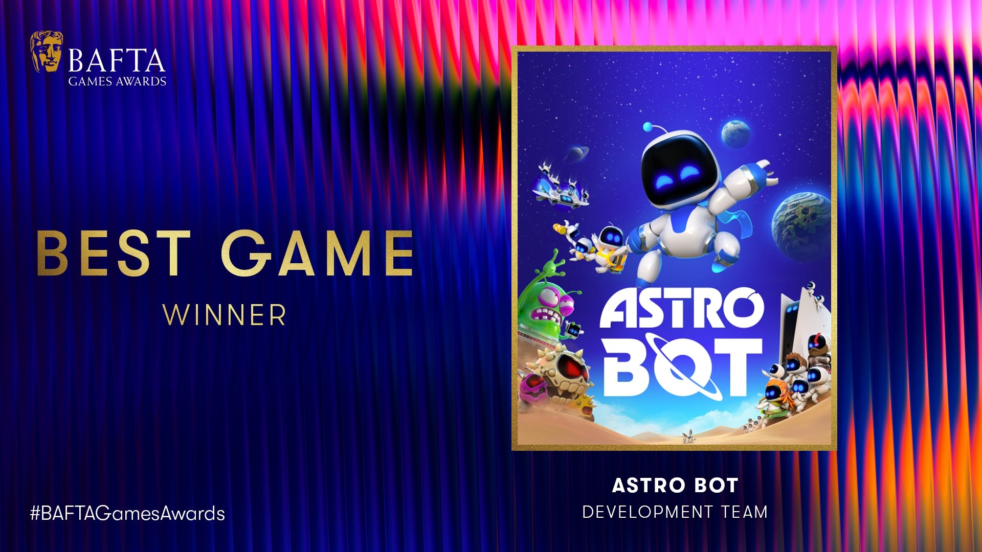 لعبة Astro Bot تفوز بلقب أفضل لعبة في حفل جوائز BAFTA