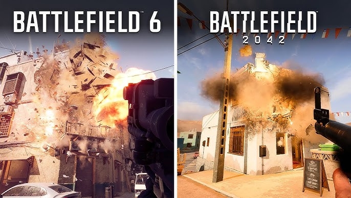 أيهما أفضل في فيزياء الإنفجارات Battlefield 6 و Battlefield 2042؟