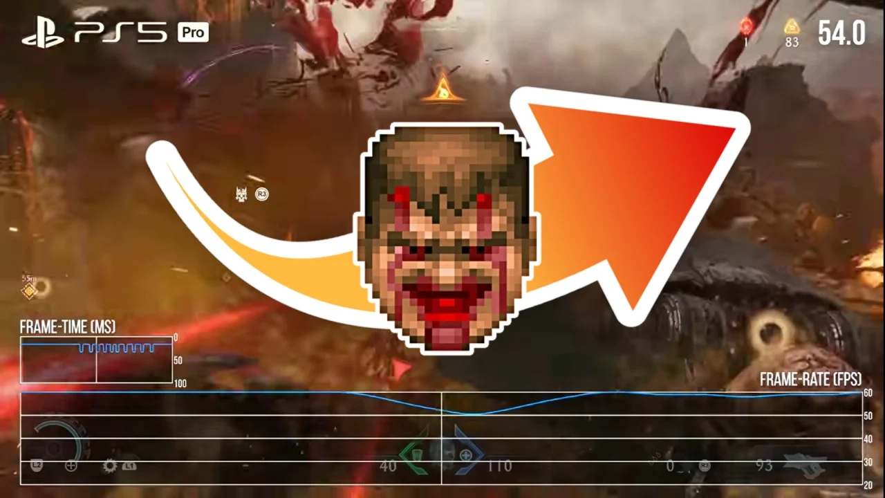 اداء سيء للعبة DOOM: The Dark Ages على PS5 Pro