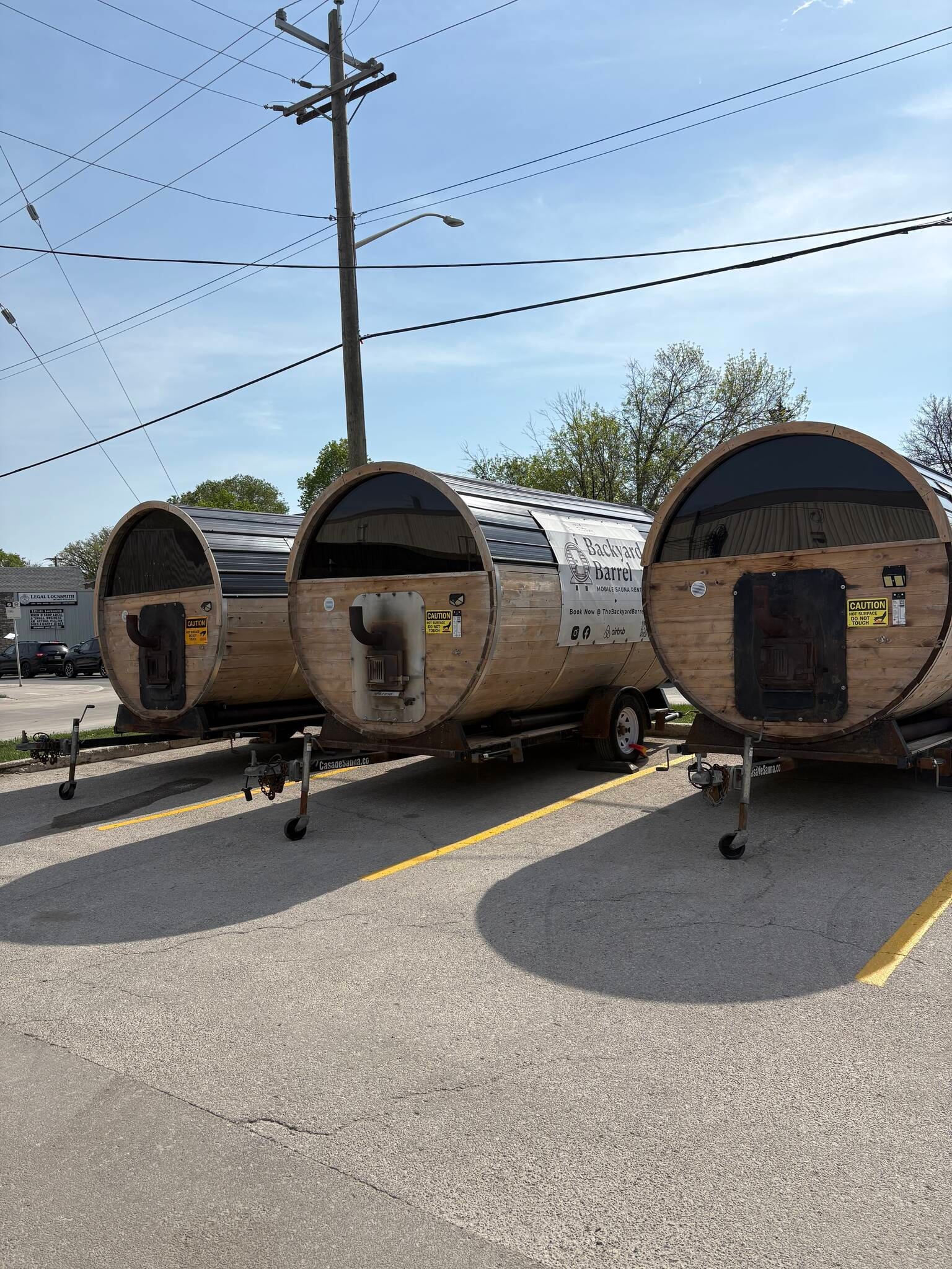 Thieves make off with cedar saunas