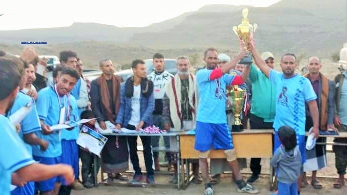 بالصور: دوري الفقيد الحدي يختتم منافساته بمديرية دمت محافظة الضالع