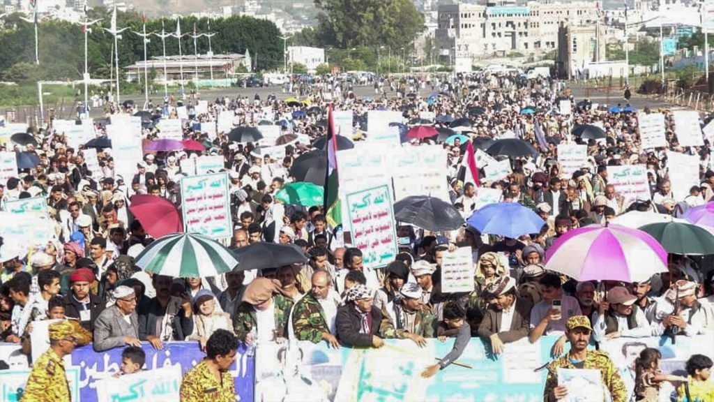 177 ساحة بإب تأكيدًا على الصمود والثبات لإسناد غزة