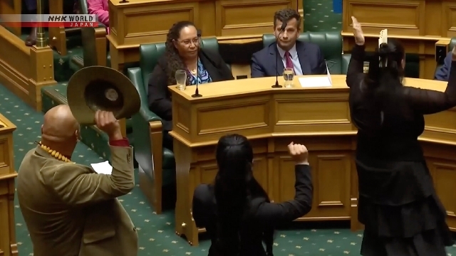 Maori MPs suspended over haka