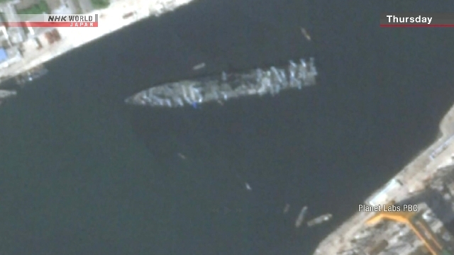 North Korea's damaged destroyer launched after repairs: Workers' Party media