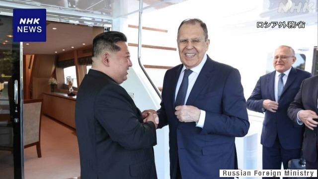Lavrov meets North Korean leader during visit to Wonsan