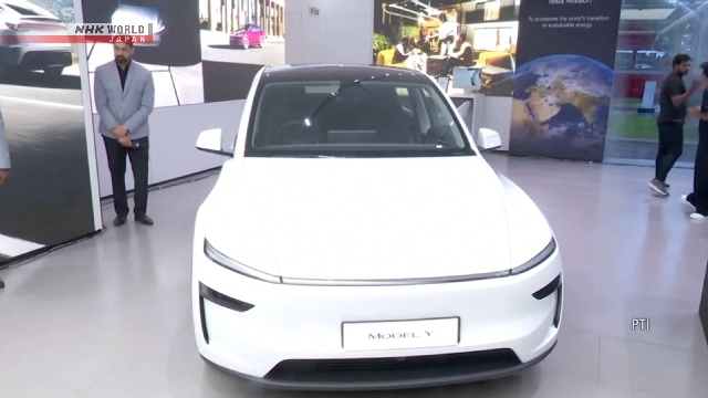 Tesla enters Indian car market with Mumbai showroom