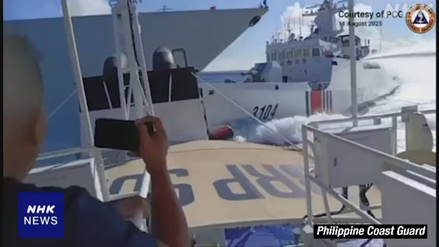 2 Chinese ships collide in South China Sea while chasing Philippine vessels