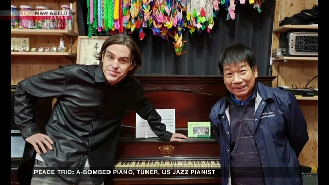 Peace Trio: A-Bombed Piano, Tuner, US Jazz Pianist