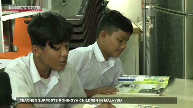 Teacher supports Rohingya children in Malaysia