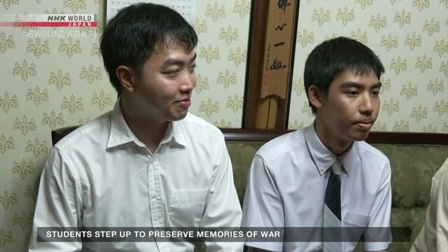 Students step up to preserve memories of war