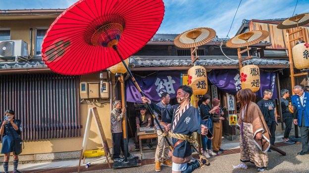 Why do the Japanese use umbrellas when it's sunny?