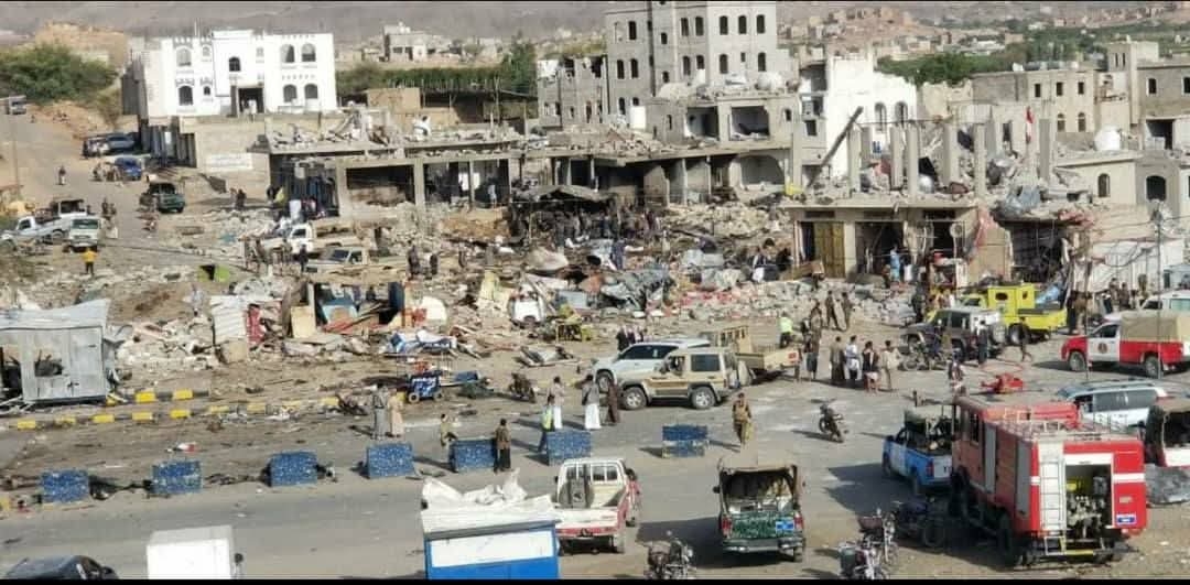 استقصاء: قوة انفجار مخزن الأسلحة في صرف بصنعاء تعادل ألفي طن من الـ'تي إن تي'