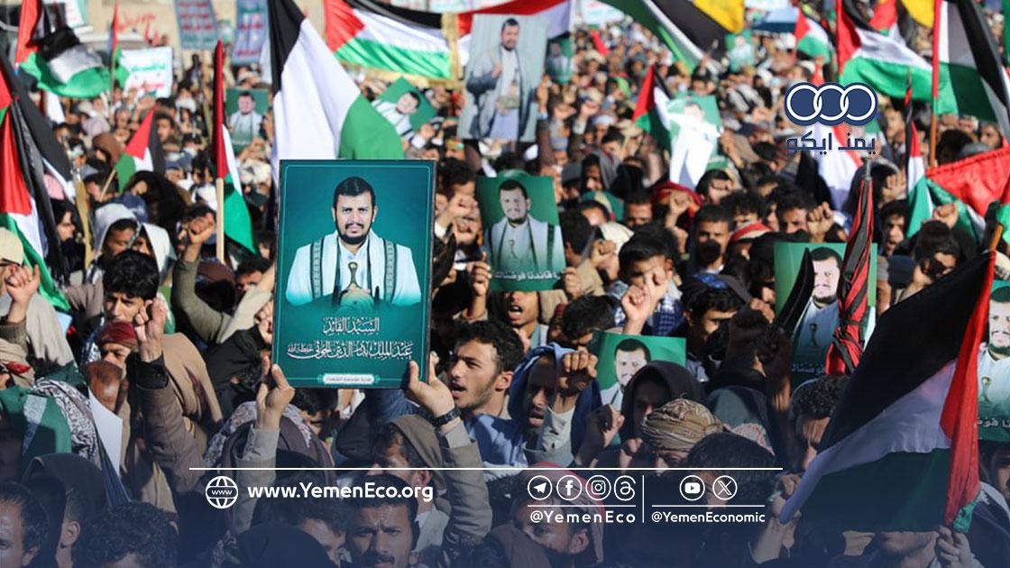 قائد 'أنصار الله' يشيد بجهود العاملين في موانئ الحديدة بمواجهة الغارات الاسرائيلية